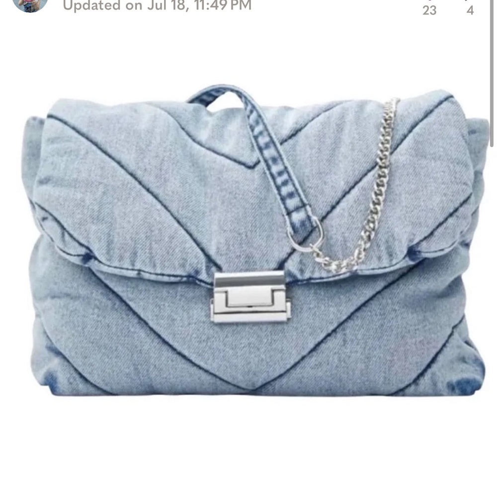 NWOT Zara denim maxi bag